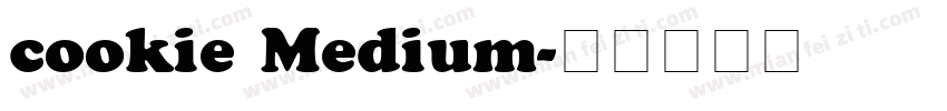 cookie Medium字体转换